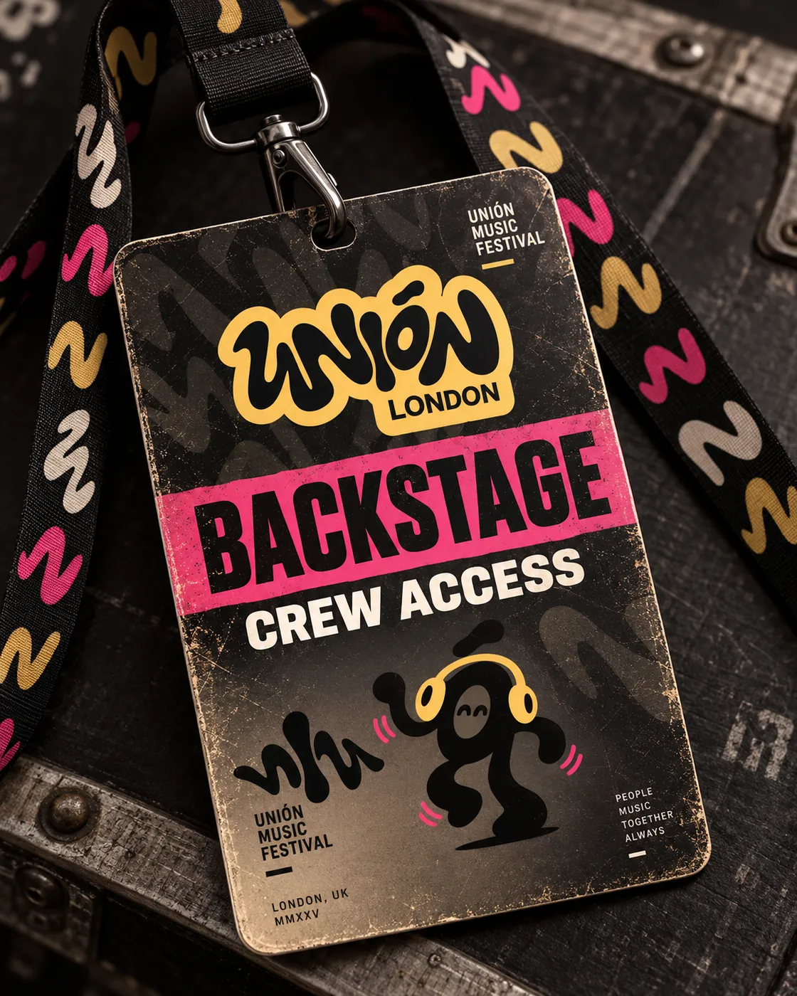 Backstage pass mockup