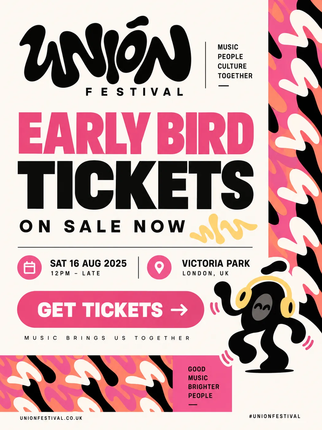 Early bird tickets mockup