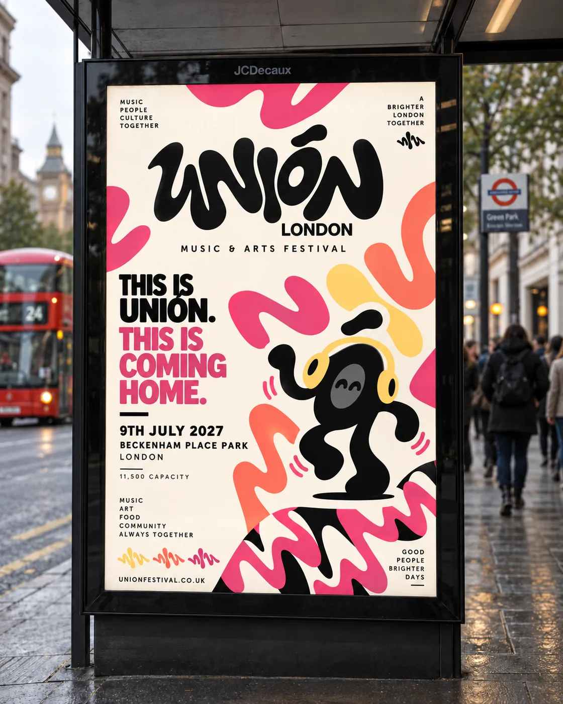 Bus shelter, six sheet mockup